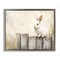 Stupell Industries Bunny On The Fence Floating Frame By Franklyn Gregory
